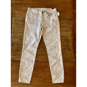 Gap 1969 Women’s Jeans Mid Rise Legging Jean Purple Dot Sz 28 / 6 NWT